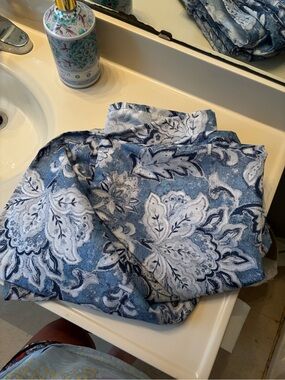 Paisley floral shower curtain